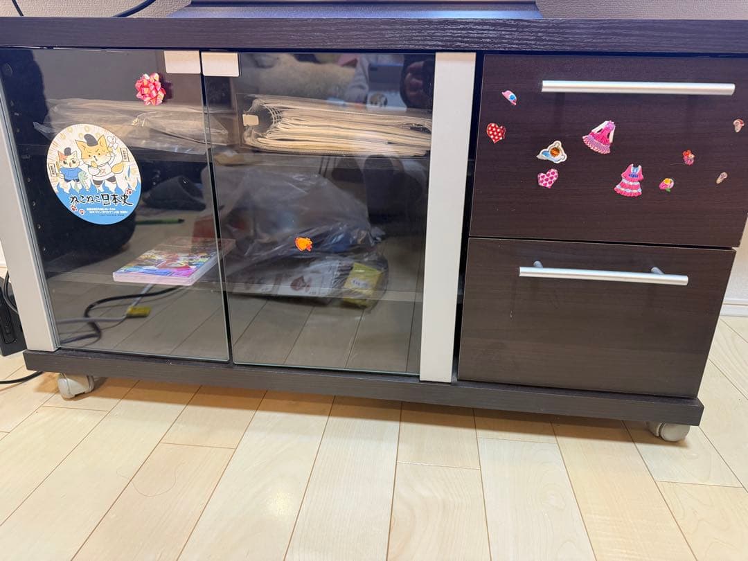 ダークブラウン テレビ台 引き出し付き ダークブラウン 木製 テレビ台