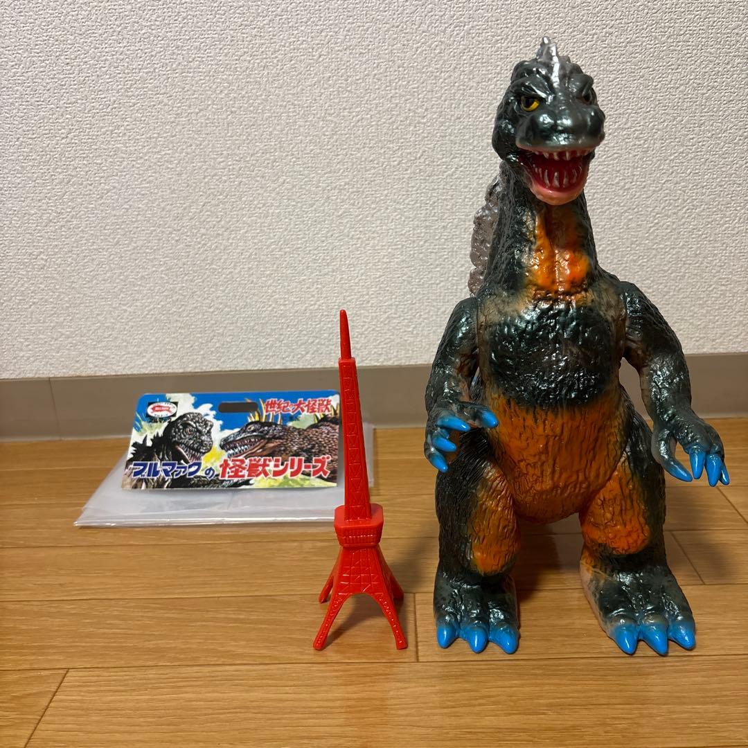 ブルマァク Gゴジラ ジャイアントゴジラ ソフビ レトロカラー 美品