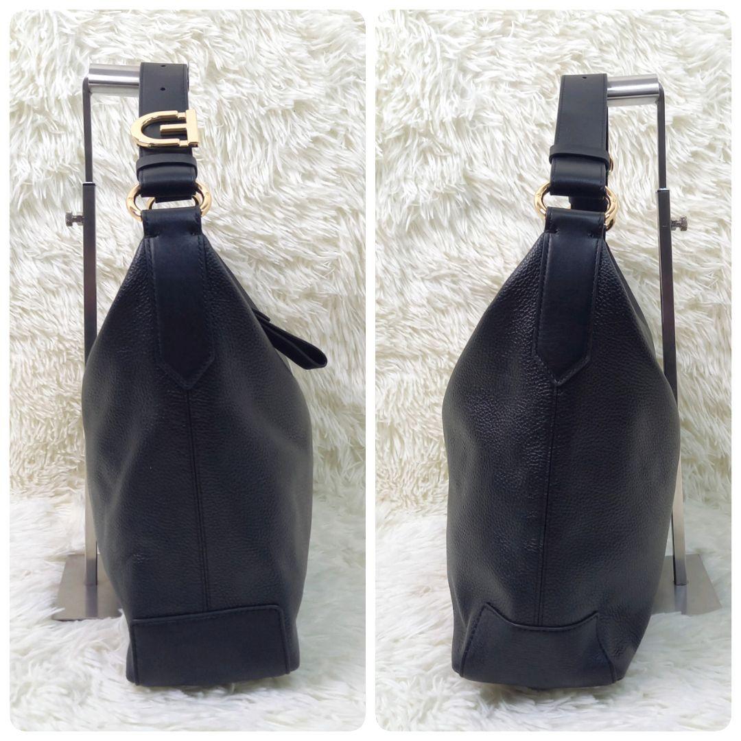 【未使用・現行】COLE HAAN カミラ ホーボー レザー ワンショルダー 黒