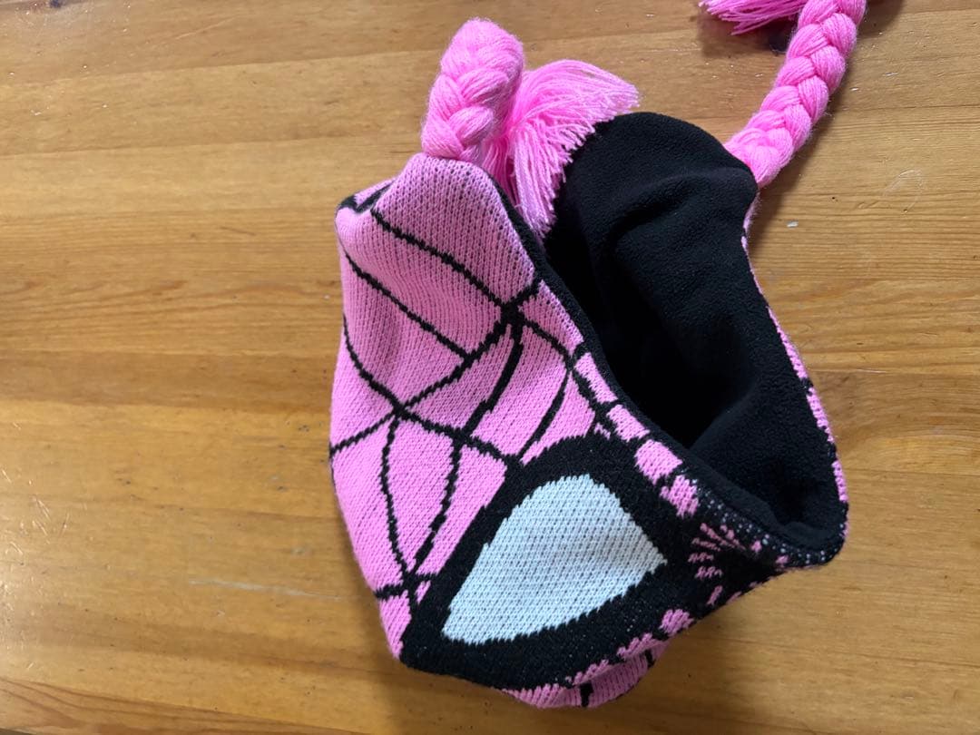 fti fuckthisindustryスパイダーマン ピンク ニット帽 - メルカリ