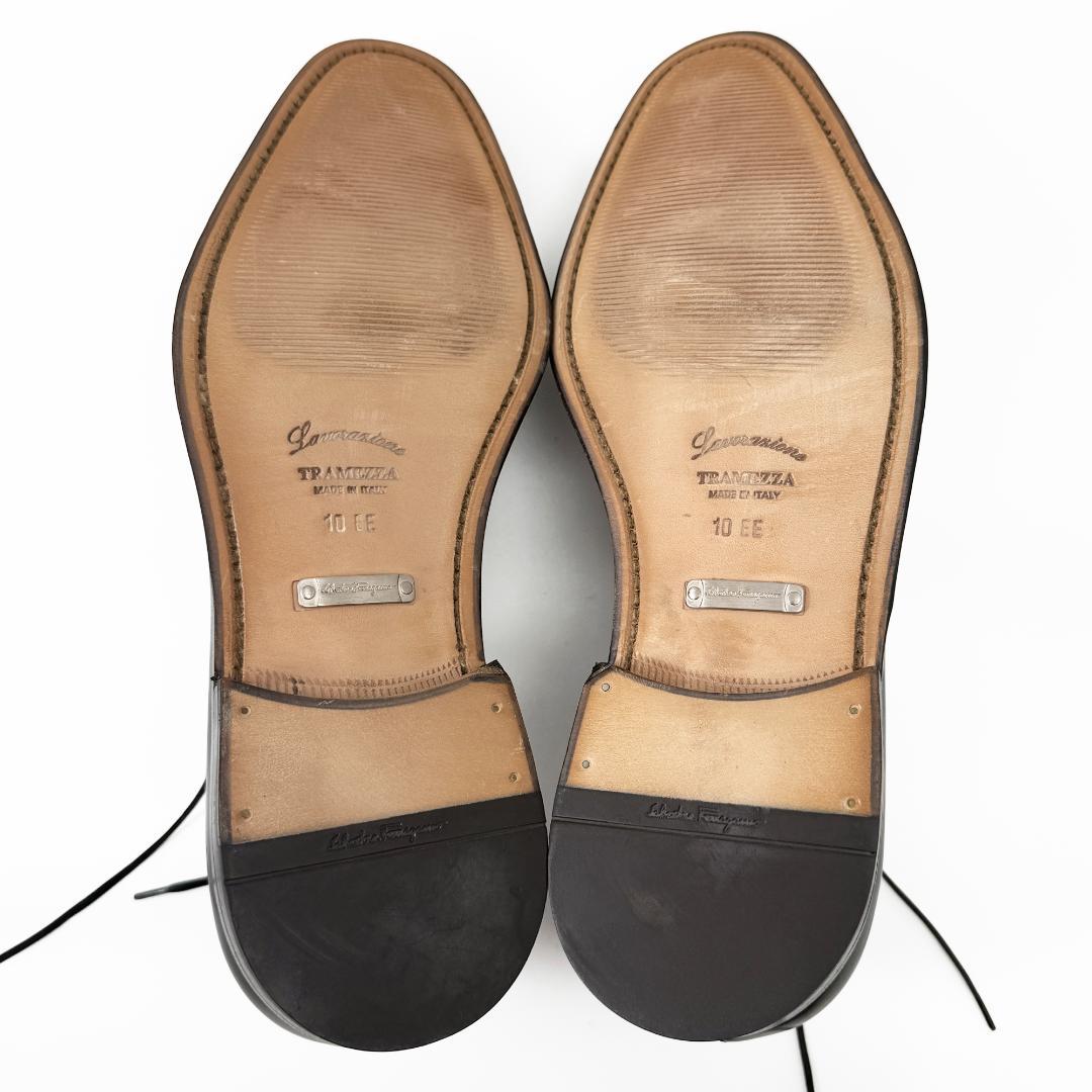 定価20万【極美品】フェラガモ トラメッザ　ホールカット 一枚革 革靴 28㎝