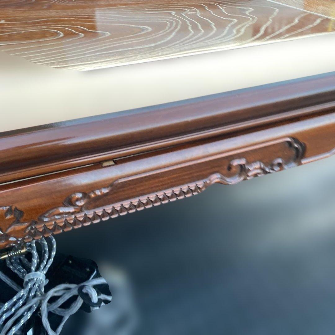 引き取りも歓迎家具調こたつ 長方形 木製こたつテーブル ダーク