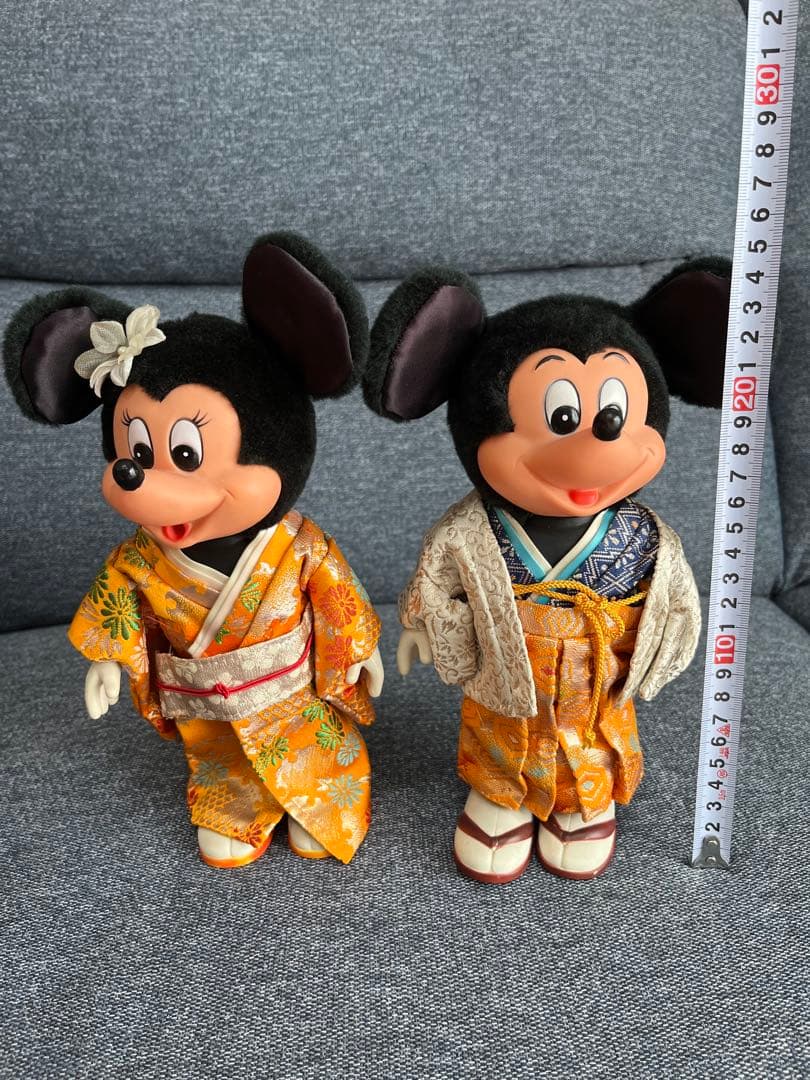 ミッキーミニー　フィギュア　ヤングエポック　着物　レトロ