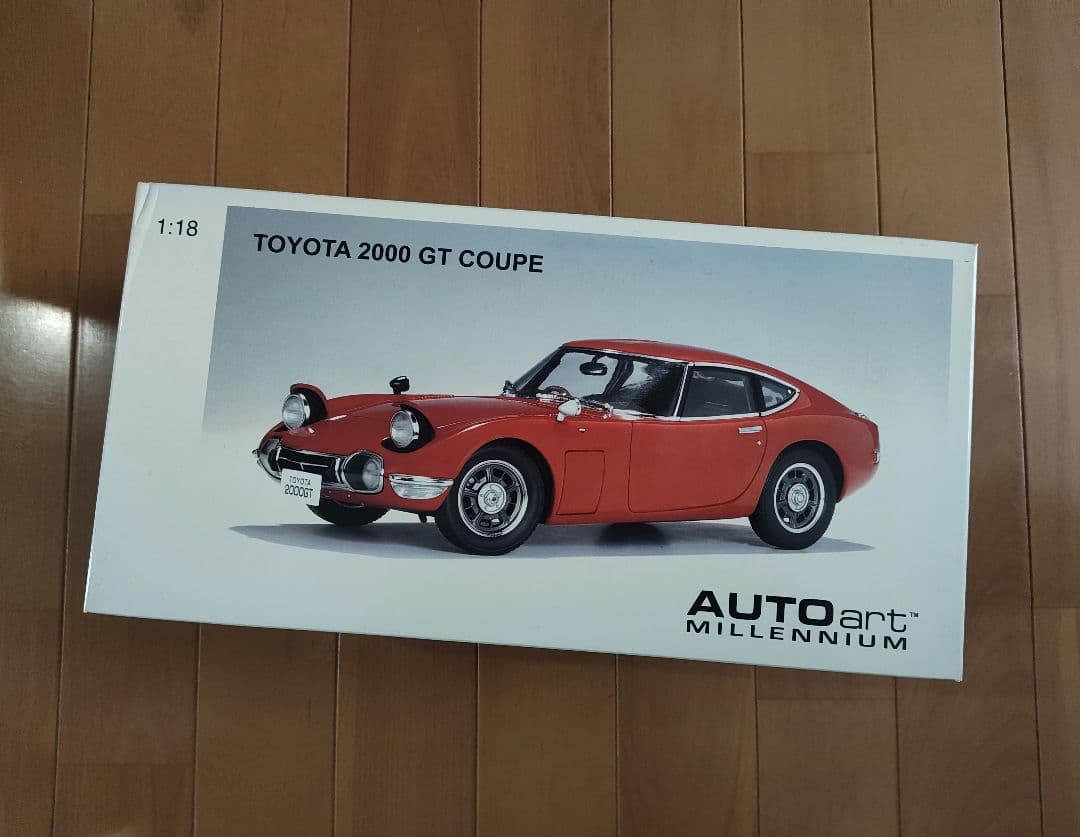 未開封　オートアート　トヨタ2000GT　赤色　1/18スケール Amazon | AUTOart 1/18 トヨタ 2000GT ワイヤースポークホイール