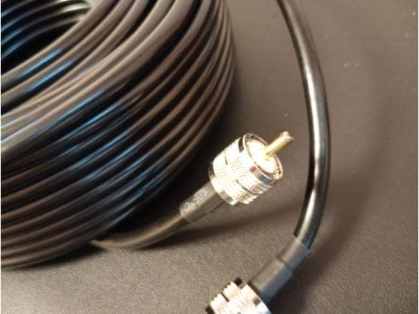 同軸ケーブル 5DFB 30m 両端 MP アマチュア 無線 FBケーブル