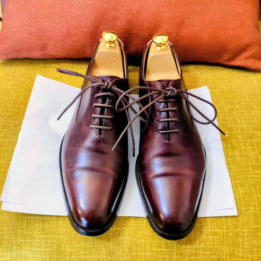 OTSUKA M-5 216 最上級ライン バーガンディ25.0cm革靴 日本製