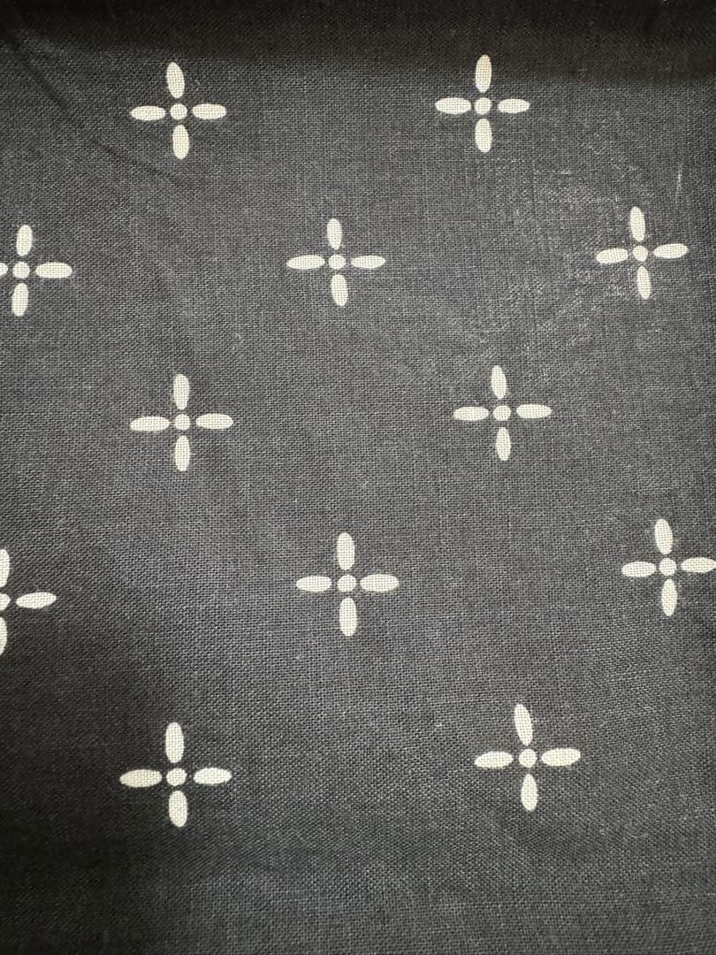 バンダナ　クロス柄　ブラック　キムタク