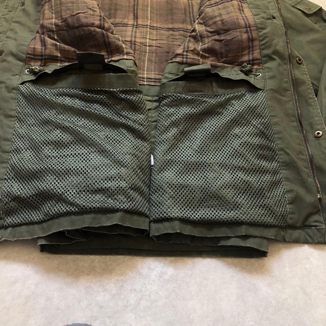 90〜00sヴィンテージエディーバウアーハンティングジャケット切り替えレザー