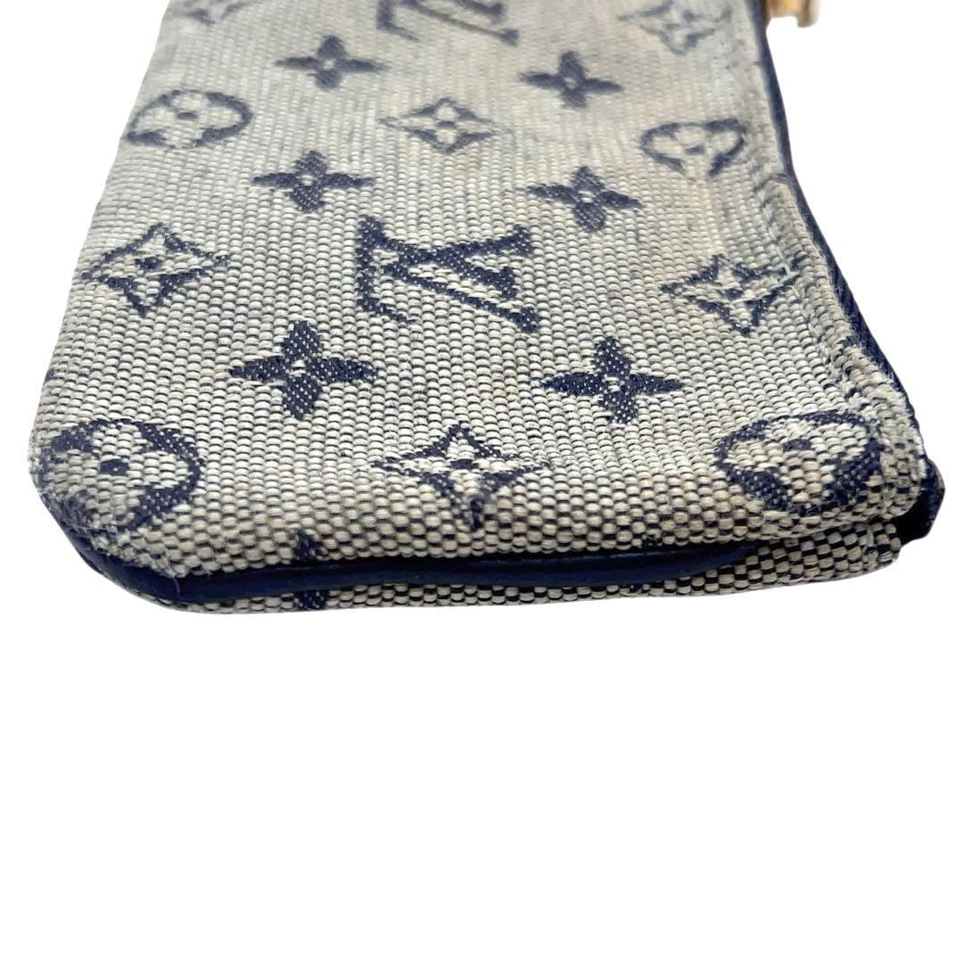 ルイヴィトン ケース モノグラムミニ ポシェットクレ 紺 M92236