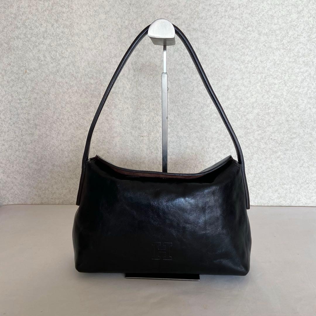 HIROFU ヒロフ ベリーナ 本革 レザー フォーマル バッグ 黒 希少