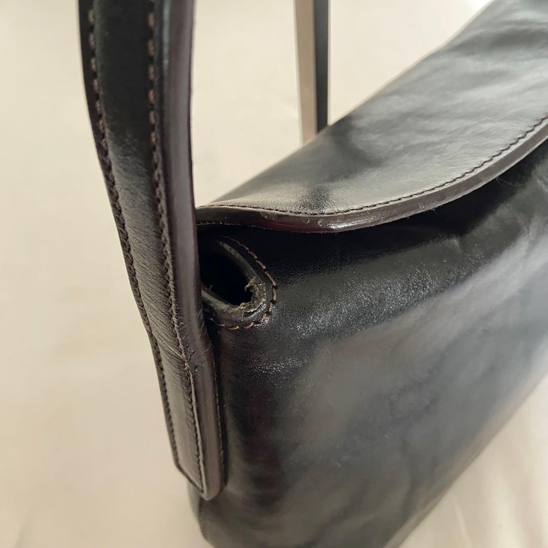 HIROFU ヒロフ ベリーナ 本革 レザー フォーマル バッグ 黒 希少