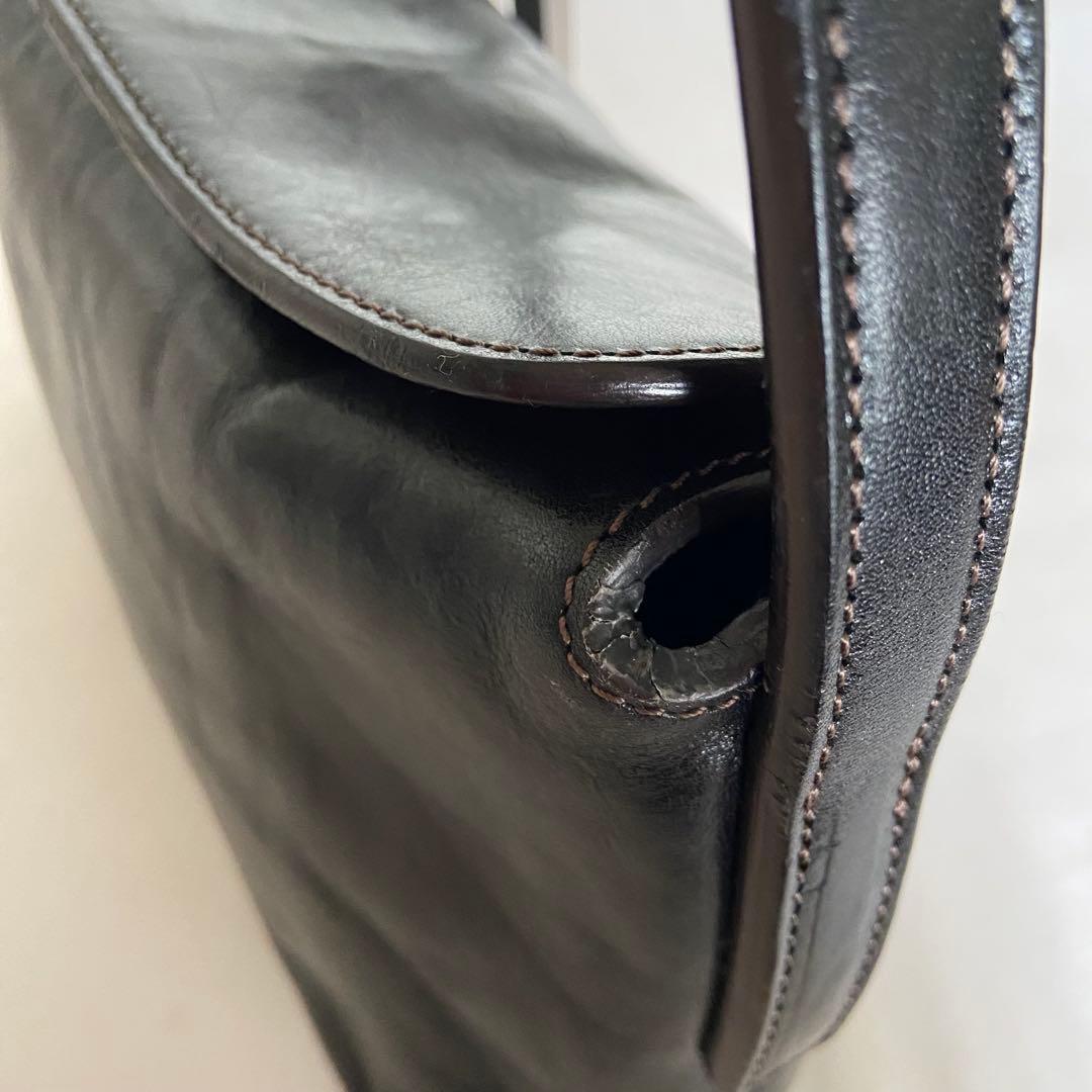 HIROFU ヒロフ ベリーナ 本革 レザー フォーマル バッグ 黒 希少