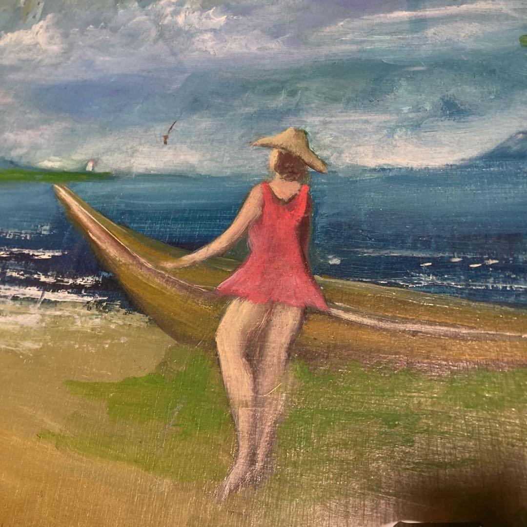 西海幸 作 幼想の城 1996年 直筆証明書付き P20号 風景画