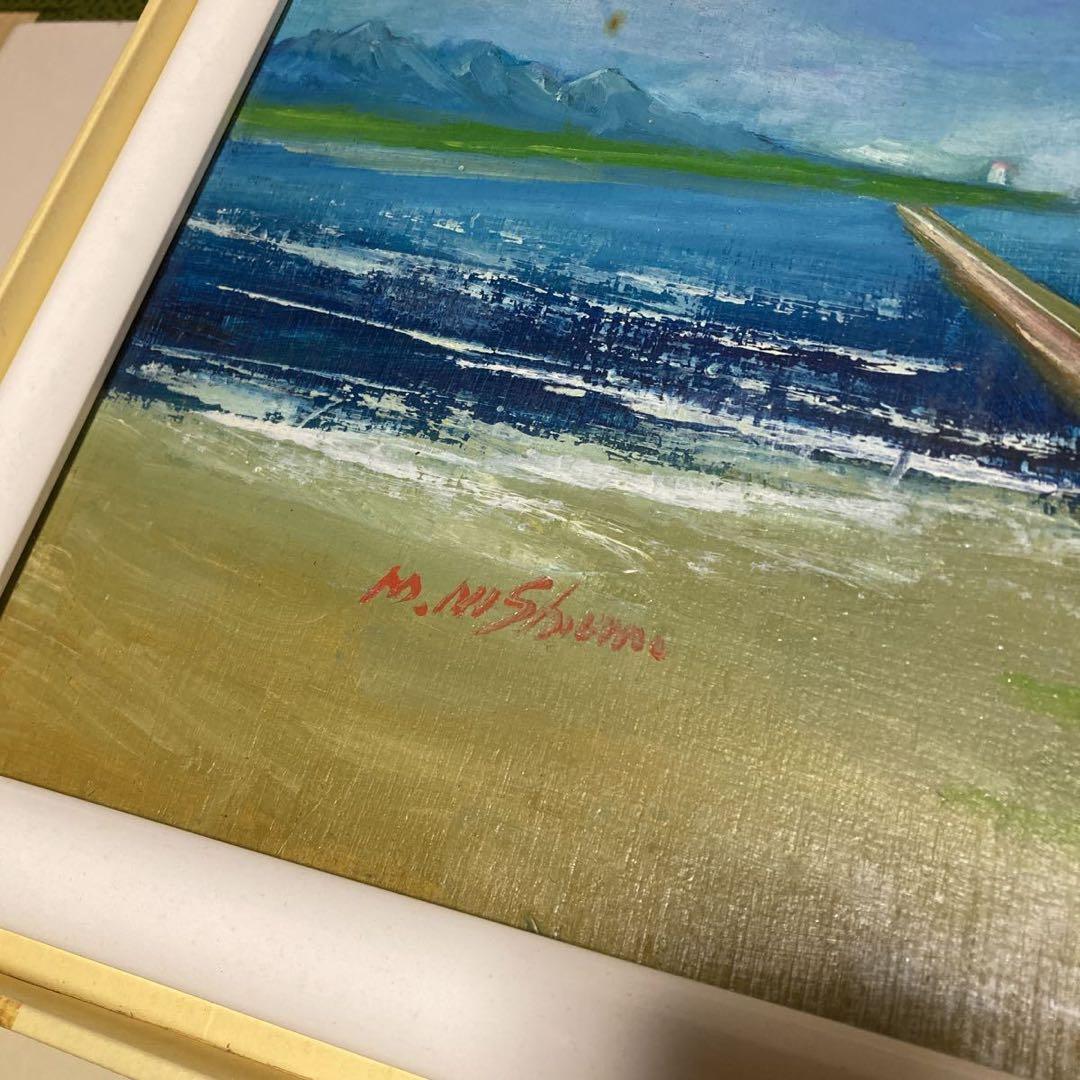 西海幸 作 幼想の城 1996年 直筆証明書付き P20号 風景画