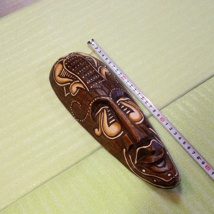 インドネシア お面 マスク 民族面 木彫り面 木製 木彫り 壁掛け 魔除け