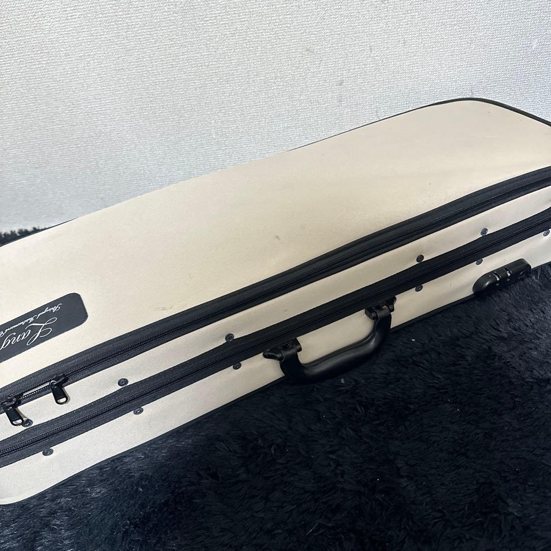高級 Lang バイオリンケース 4/4サイズ 弦楽器 湿度計付き