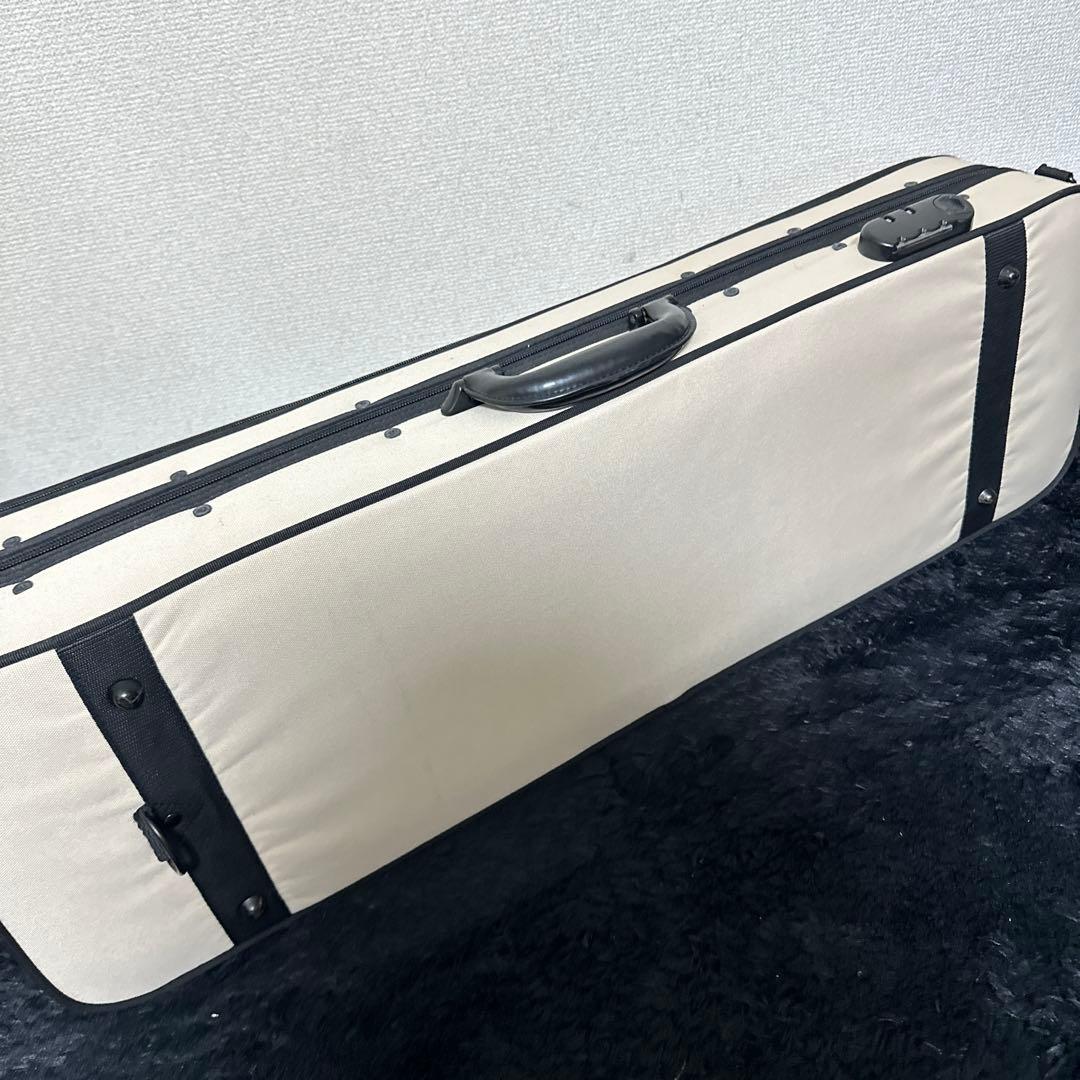 高級 Lang バイオリンケース 4/4サイズ 弦楽器 湿度計付き