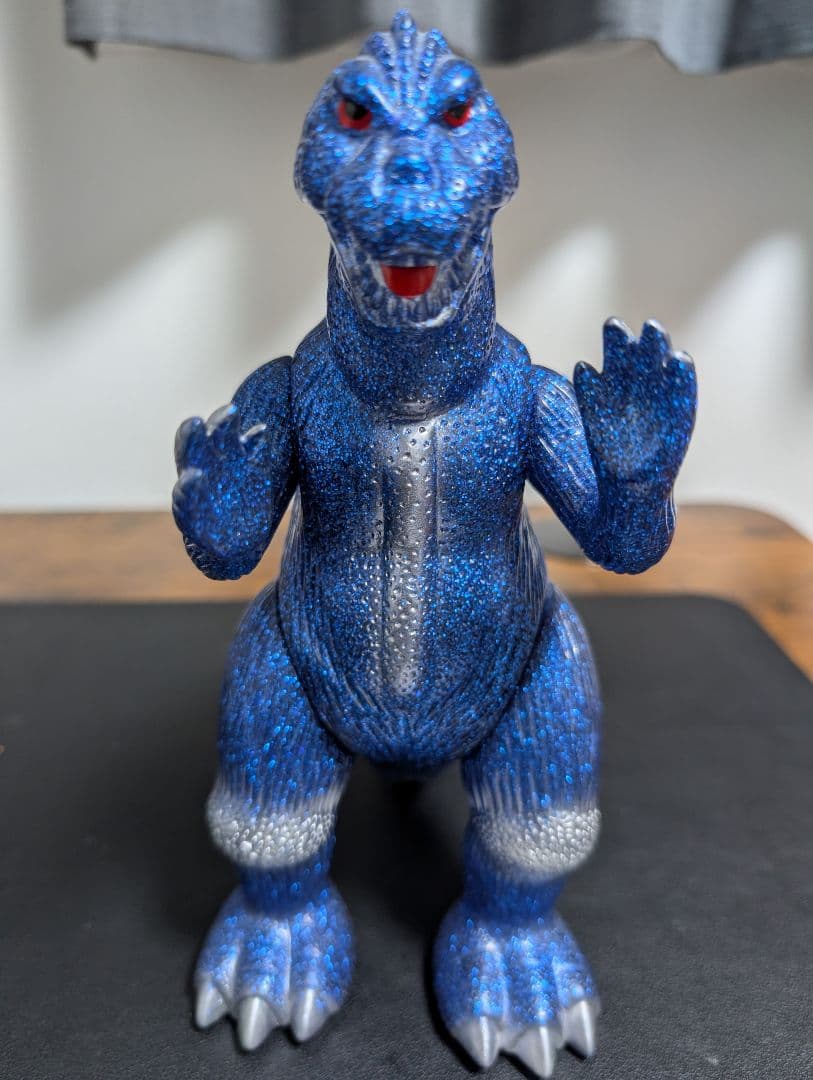 ゴジラ ソフビ マルサン Godzilla 1964 Blue Glitter ゴジラ ソフビ マルサン Godzilla 1964 Blue Glitter