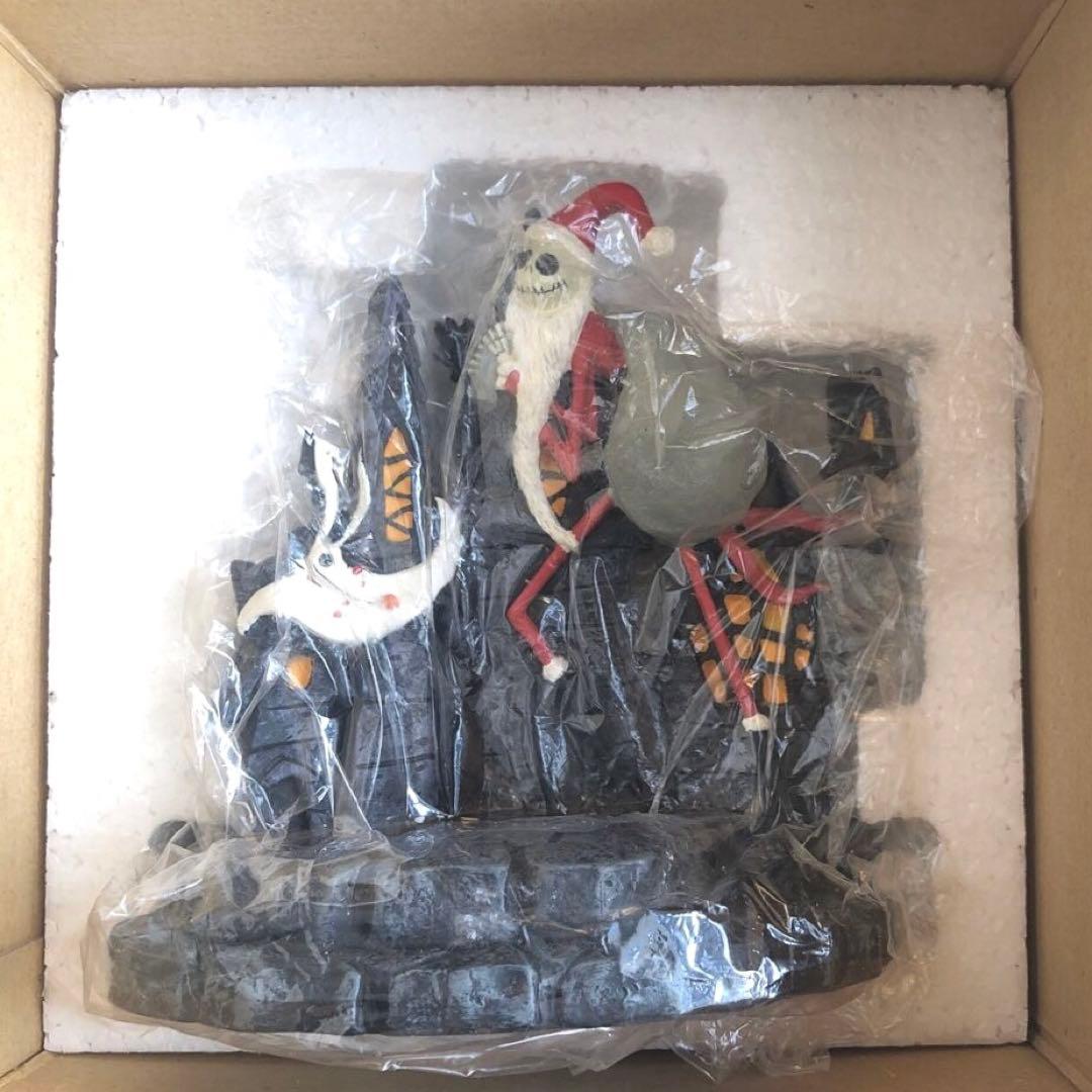 美品 ナイトメア・ビフォア・クリスマス サンタジャック&ゼロ レジンフィギュア