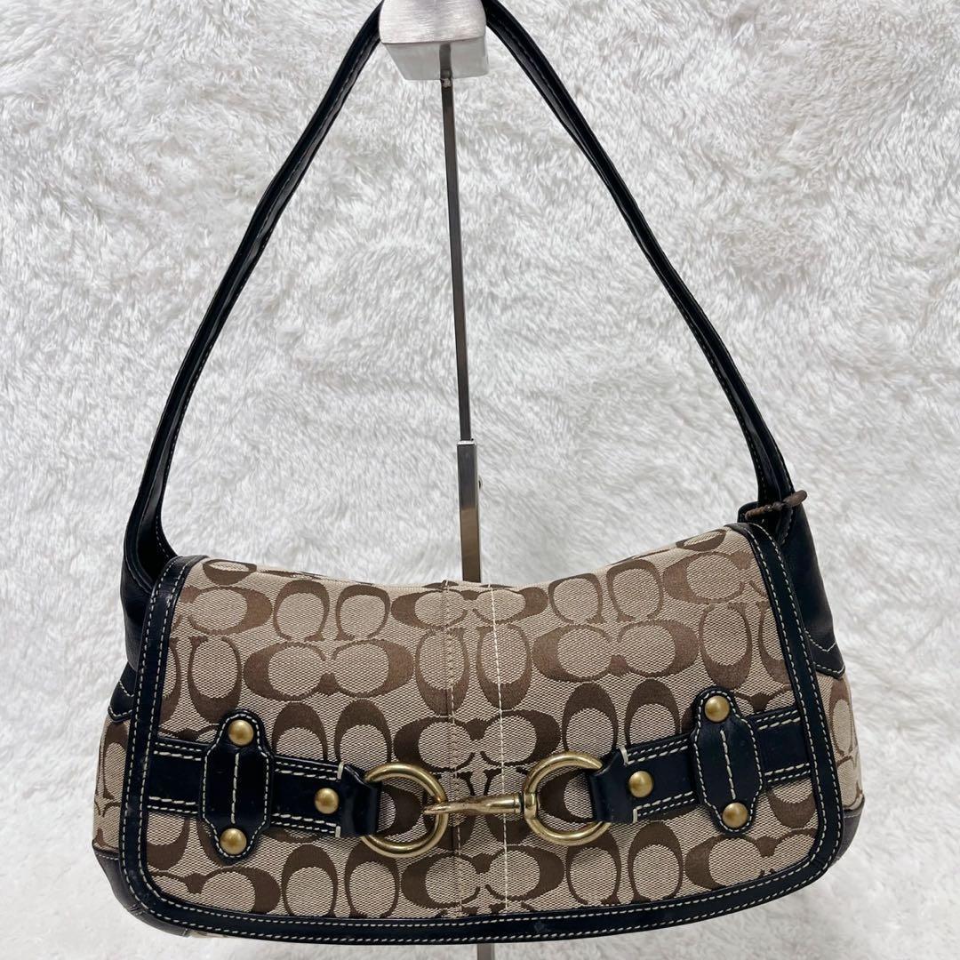 希少　コーチ　ショルダーバッグ　シグネチャー　Y2K レガシー