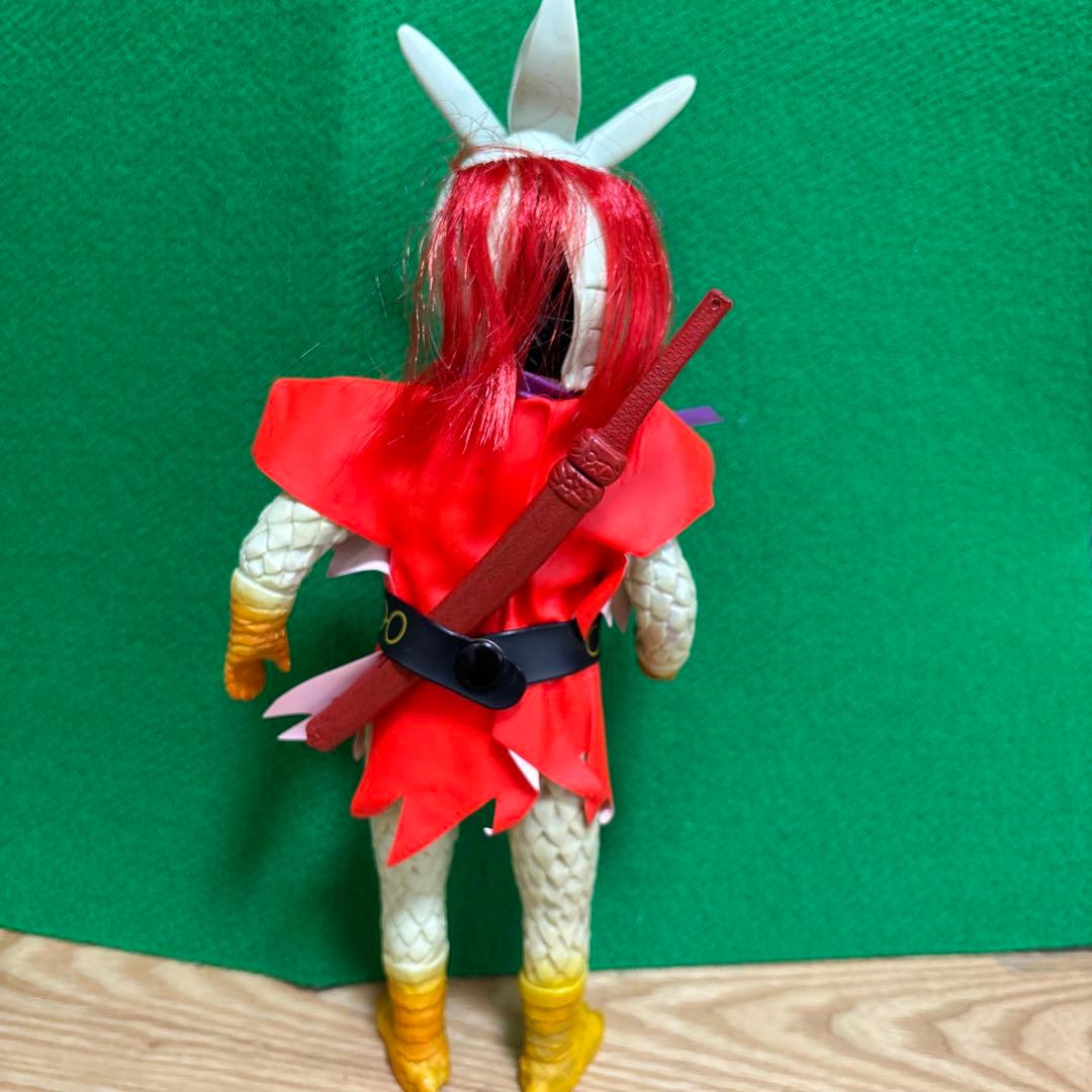 バンダイ 変身忍者嵐 ソフビ 面取れ 1972年 当時物 刀レプリカ 石森