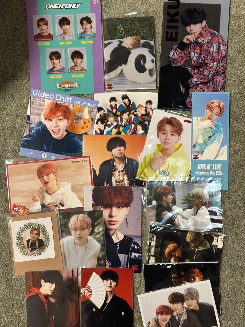 ONE N' ONLY EIKU ぬいぐるみ 生写真 アクリルクリップ セット ONE N