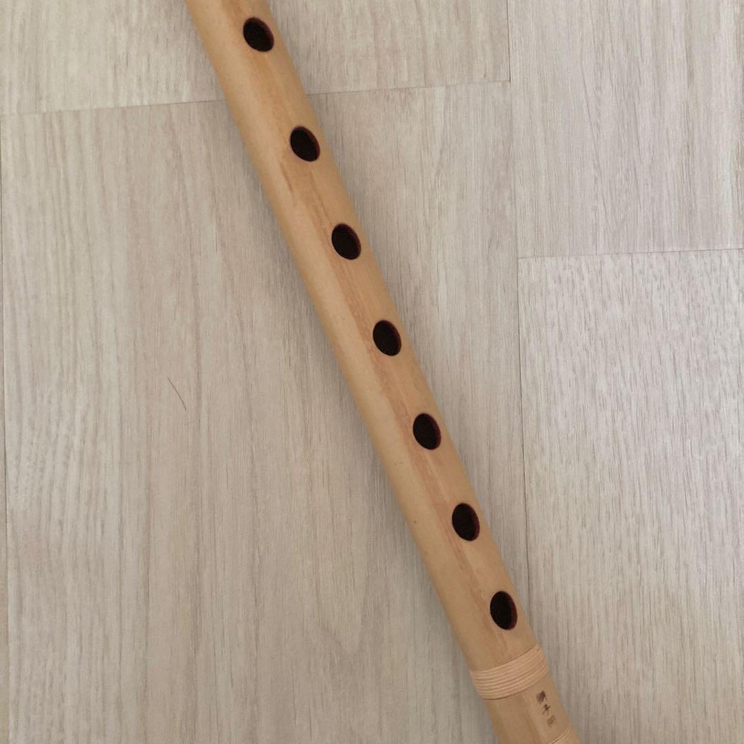 未使用】高級篠笛 古典調 四本調子 獅子田 竹峰 七つ穴 ＊天然竹由来の
