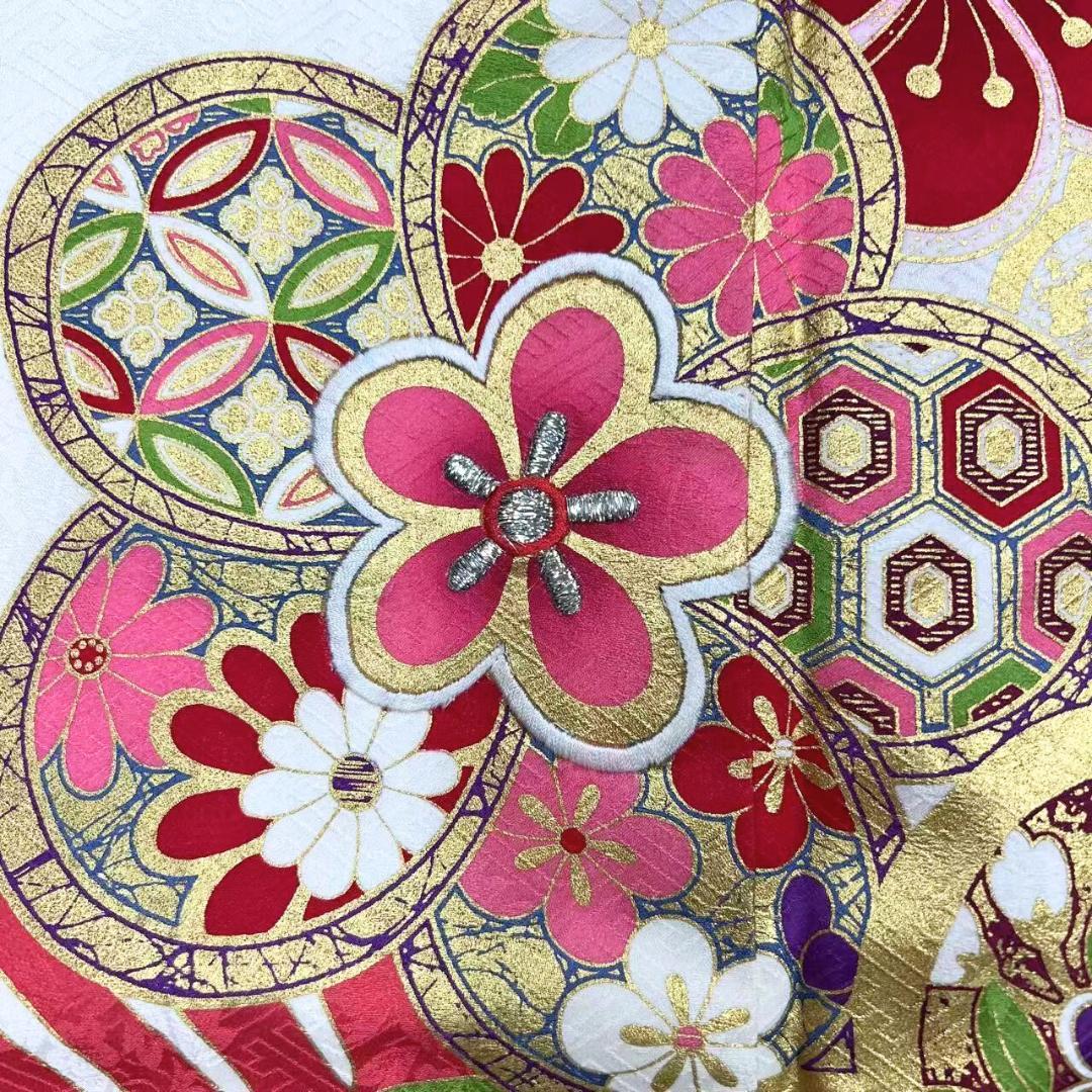 ≪早い者勝ち≫【美品】 振袖 正絹 古典柄 成人式 単品 白 S