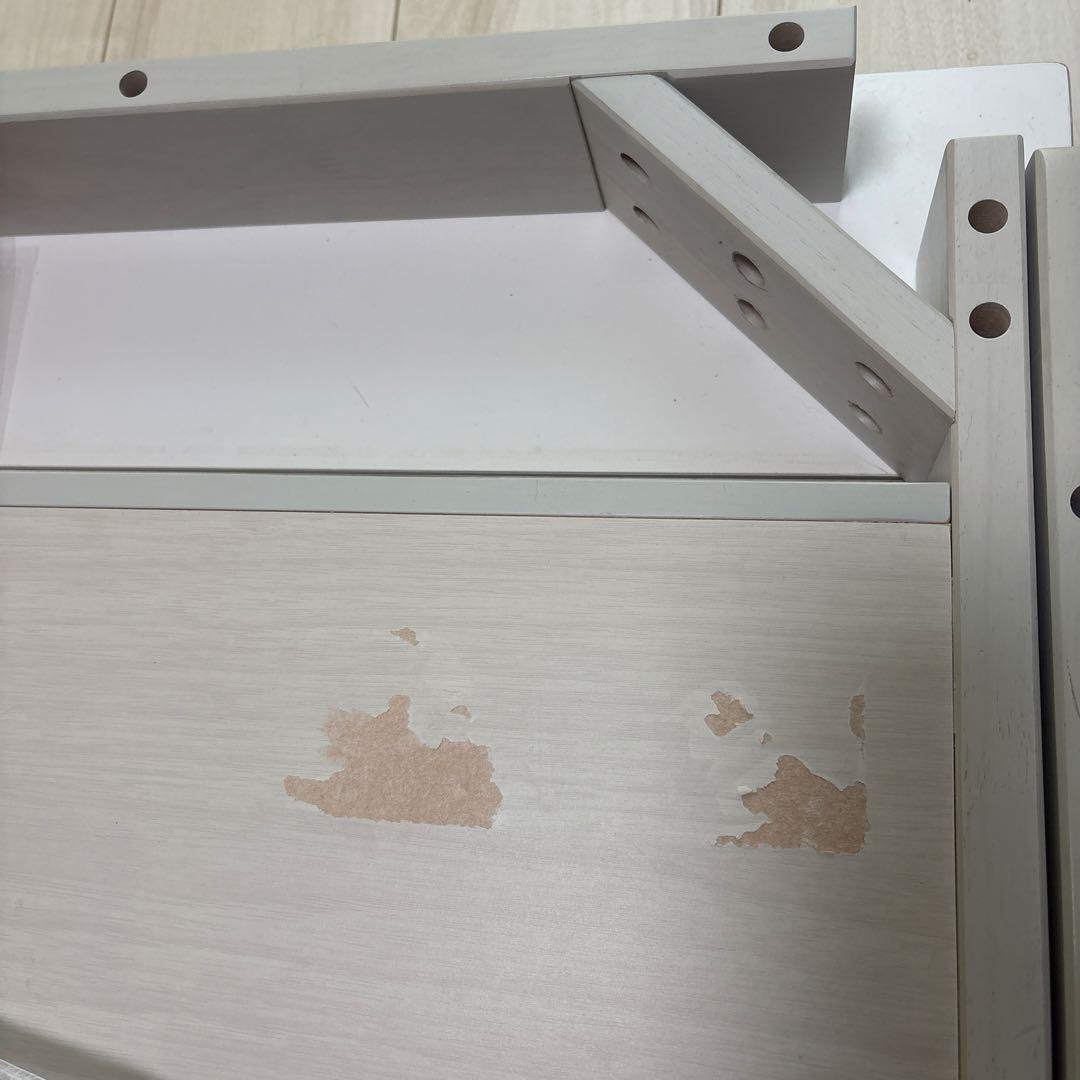 ひかり様　伸長式ダイニングテーブルのみ　白130-180cm