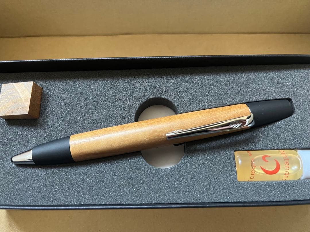 野原工芸　桑のボールペン　ロータリー　SANZOクリップ　新品未使用品　　希少品