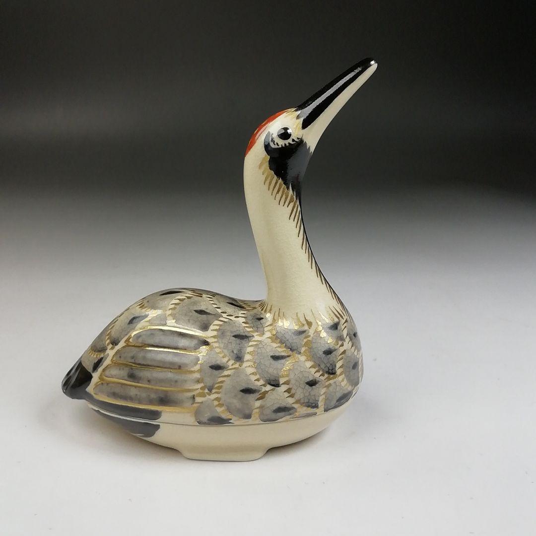 W98 香合 『仁清写 鶴』『平安 手塚桐鳳 造』 共箱 茶道具 - メルカリ