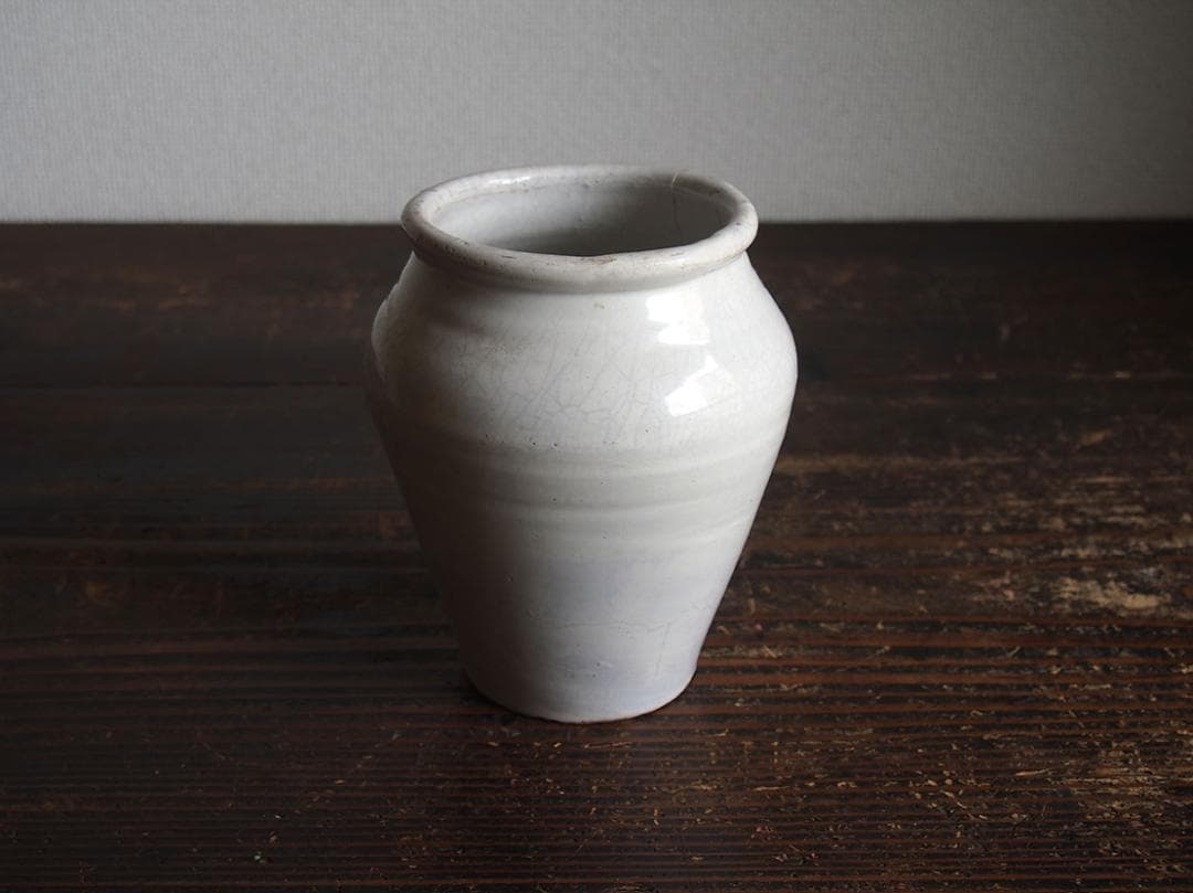 白釉薬 南欧陶器 マニセス 壷 甕かめ 昔の保存容器 スペイン古陶/K356 白釉薬 南欧陶器 マニセス 壷 甕かめ 昔の保存容器 スペイン古陶/K356