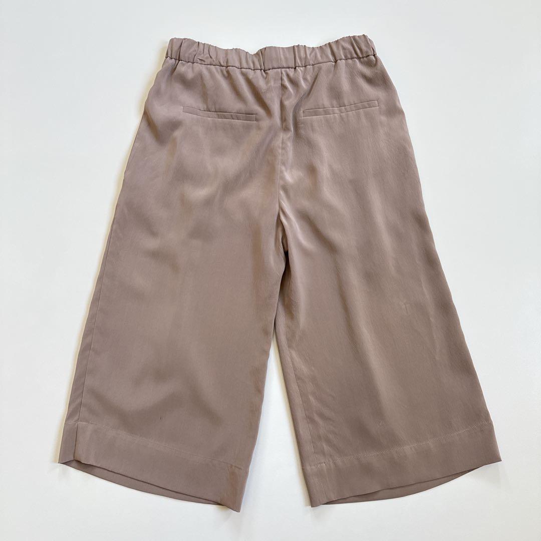 ▪️ブルネロクチネリ ガウチョパンツ シルク混 ゴムウエスト ブラウン