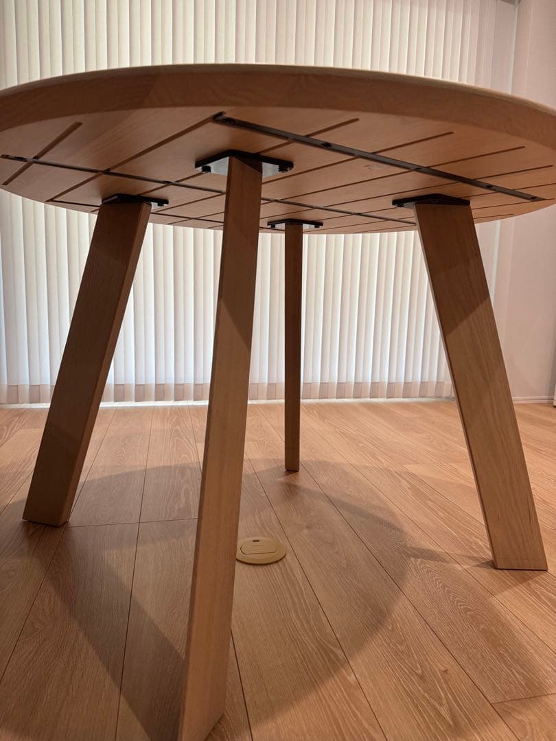 【ダイニングテーブルのみ】バーリン 円形 ダイニングテーブル ミキモク