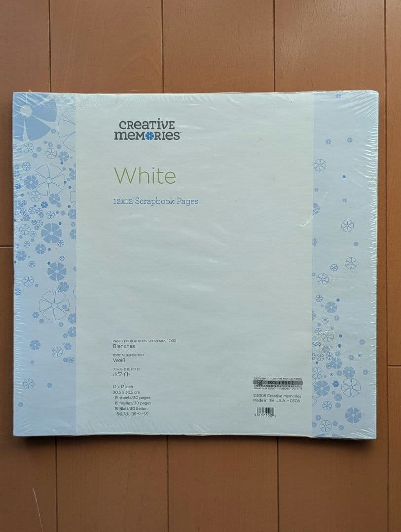 クリエイティブメモリーズ スクラップブック用紙 12インチ ホワイト 14