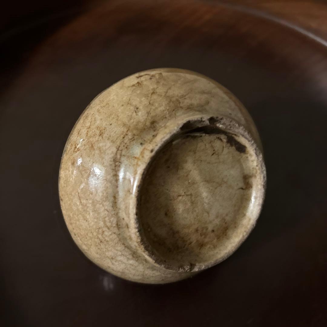 古瀬戸　丹波油壷　古伊万里　江戸時代 小壺 花器 民藝 検:白洲正子李朝