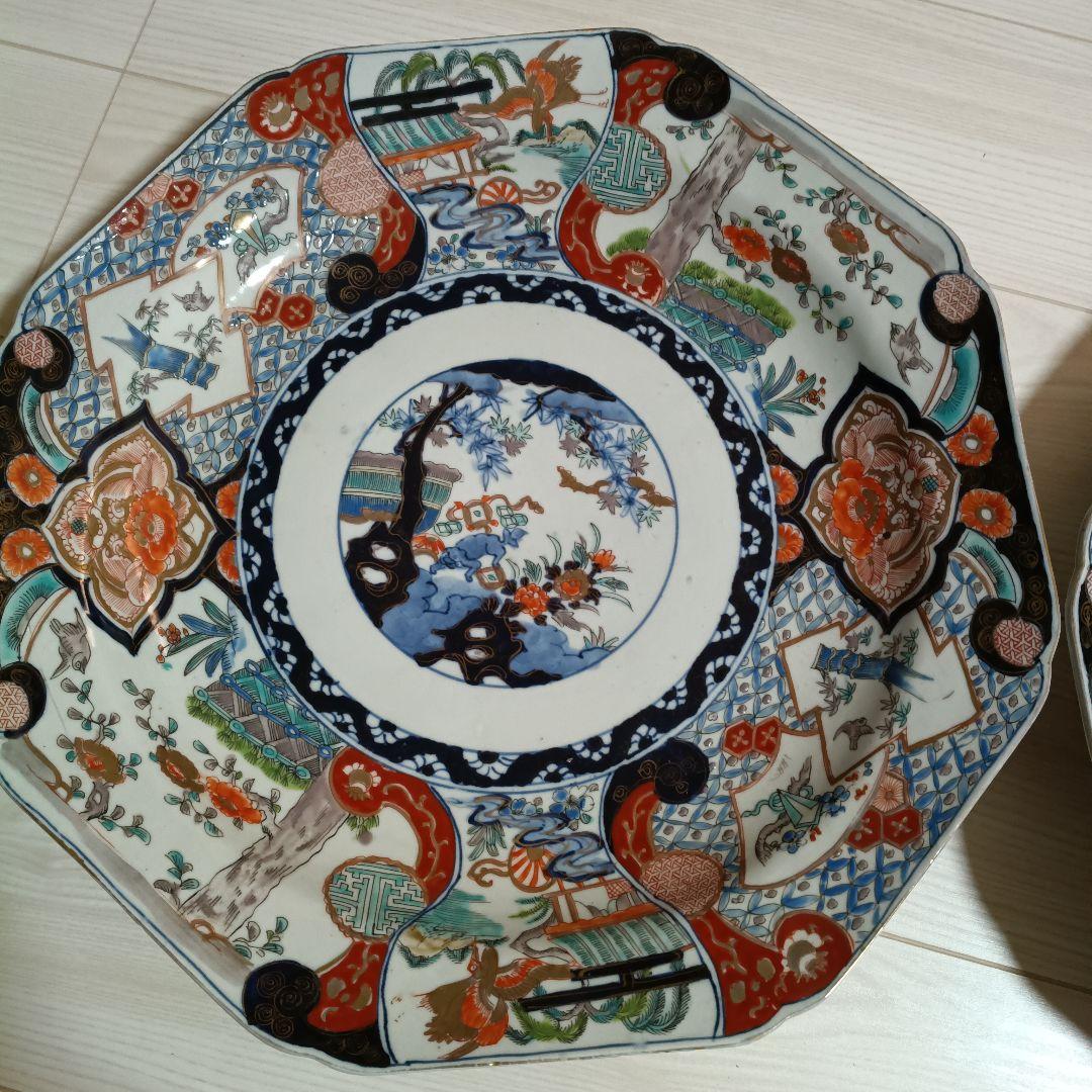 古伊万里 大皿 飾皿 直径約41cm 2個セット 木箱あり - メルカリ