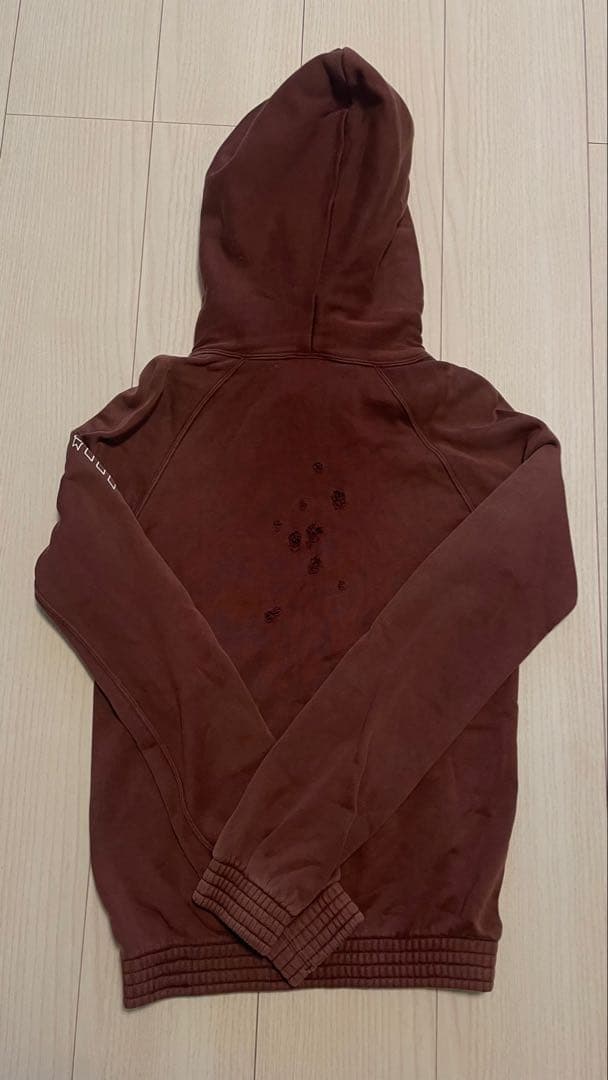 正規品　NUMBER (N)INE エンブレムダメージパーカー フーディ0