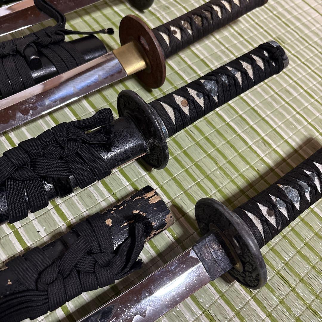 模造刀　模擬刀　武士　侍　伝統工芸　剣　ソード小太刀　鞘　鍔　大衆演劇　５本