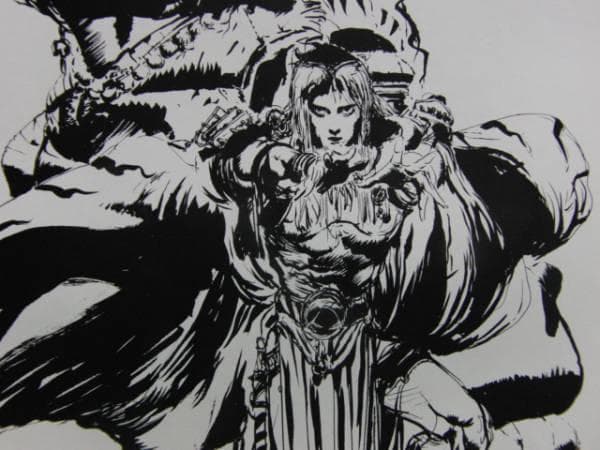 天野 喜孝、ファーラムの剣2、希少な画集より、新品額装付、状態良好