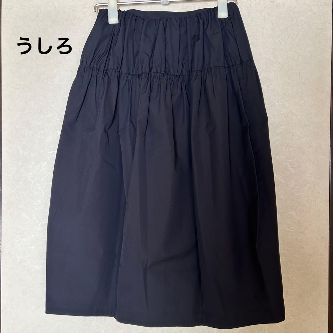【新品未使用】2025AW ミナペルホネン　今季　スカート　40 ネイビー