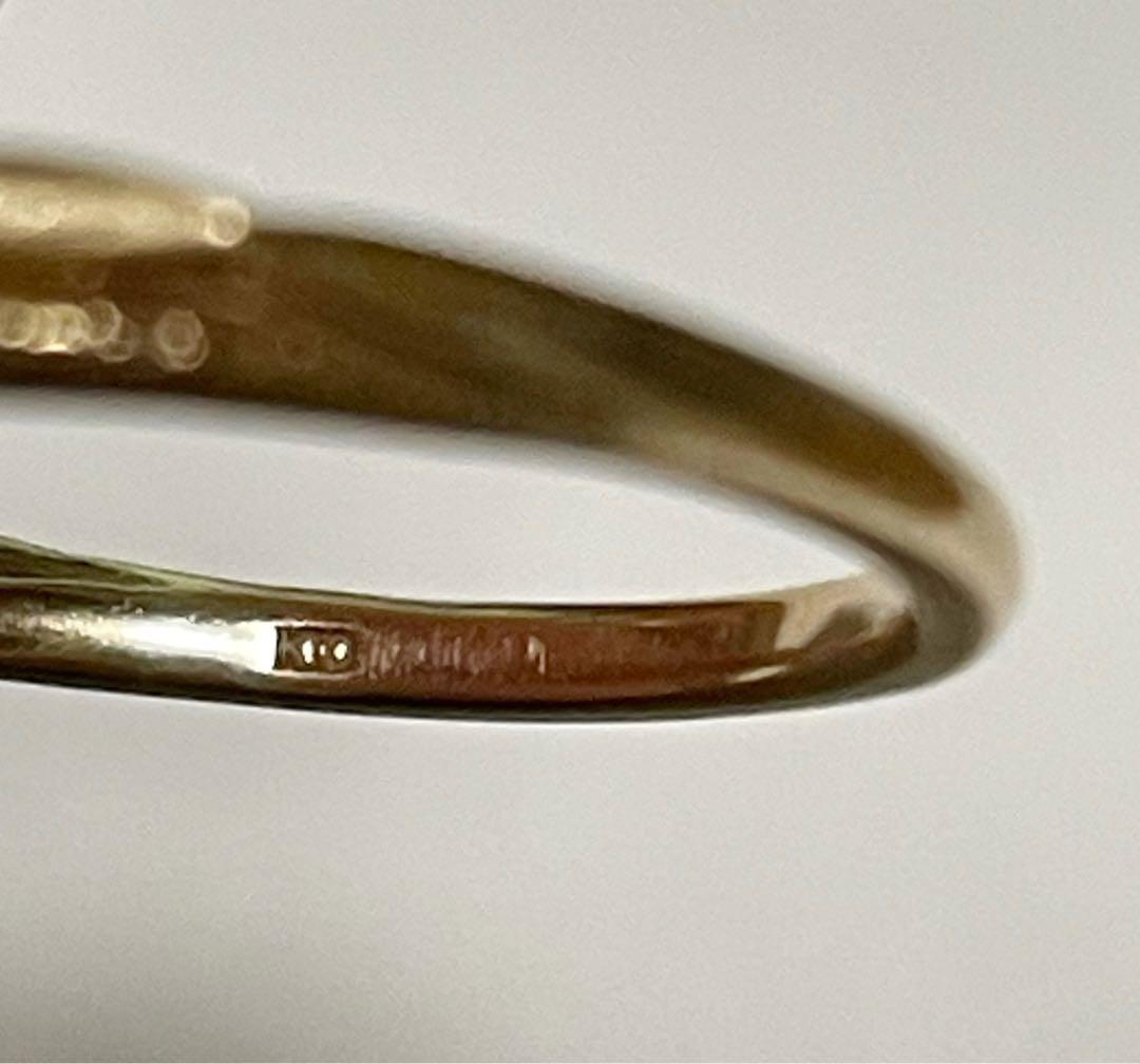 ⭐︎ゲリラセール⭐︎agate K10 2連クロスリング　11号