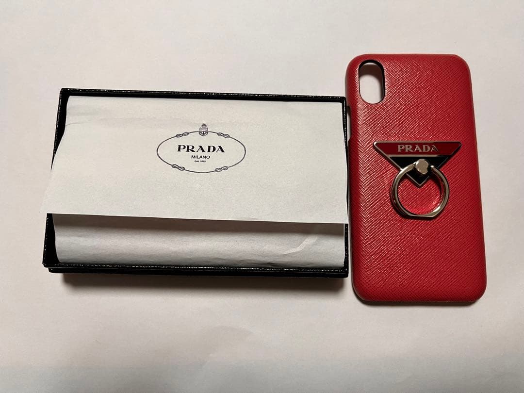 未使用級 プラダ iPhone14PRO MAX スマホカバー 三角ロゴ ピンク 2025