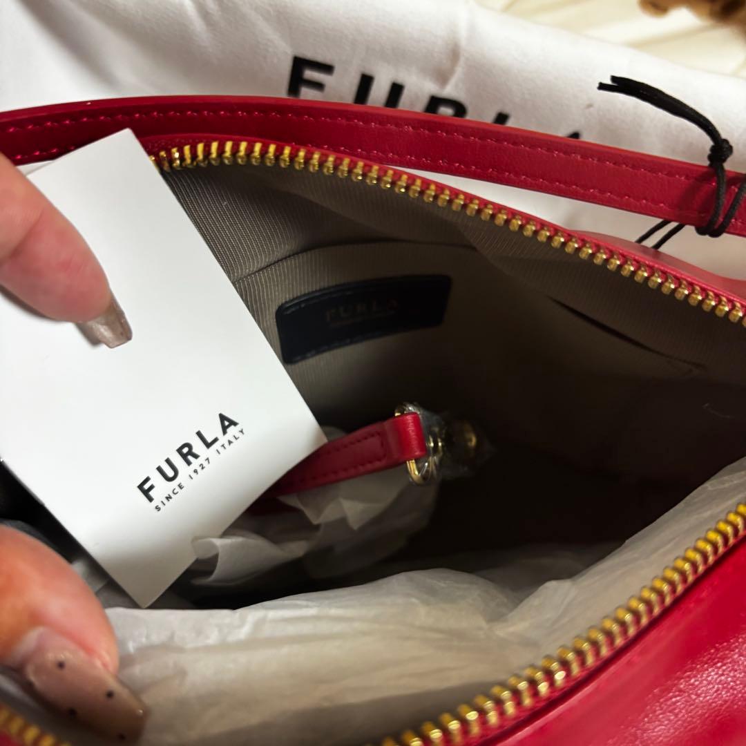FURLA フルラ ショルダーバッグ ハンドバッグ レッド