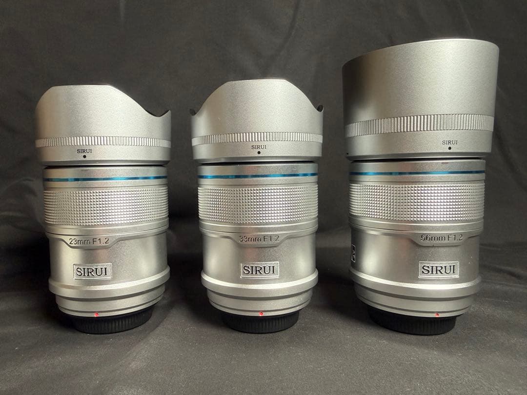 SIRUI 単焦点レンズ 23mm/33mm/56mm F1.2 Sniper F1.2 オートフォーカスレンズ APS-C 16㎜/23mm/33mm/56mm/75