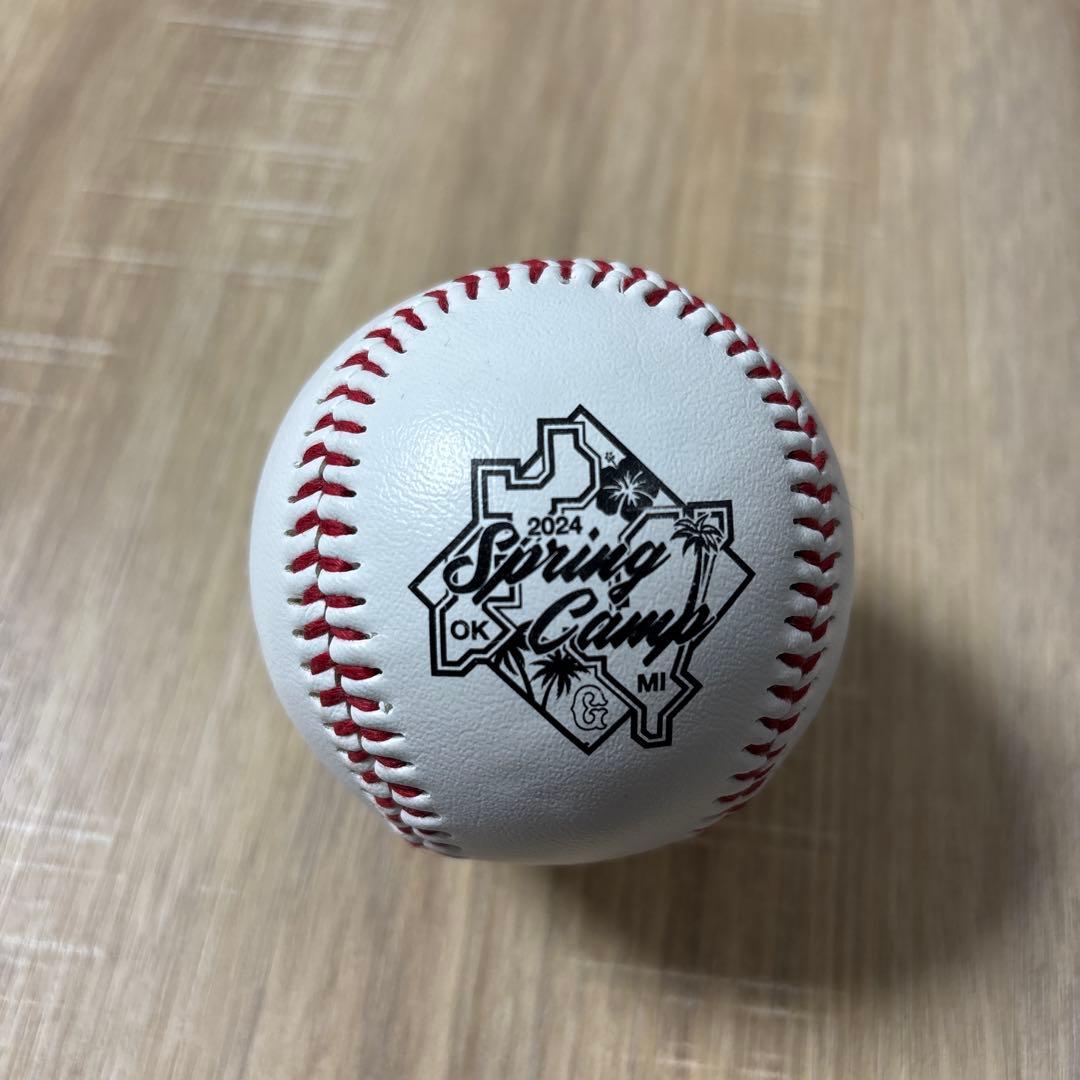 巨人 読売ジャイアンツ 山﨑伊織 直筆サインボール ロゴボール