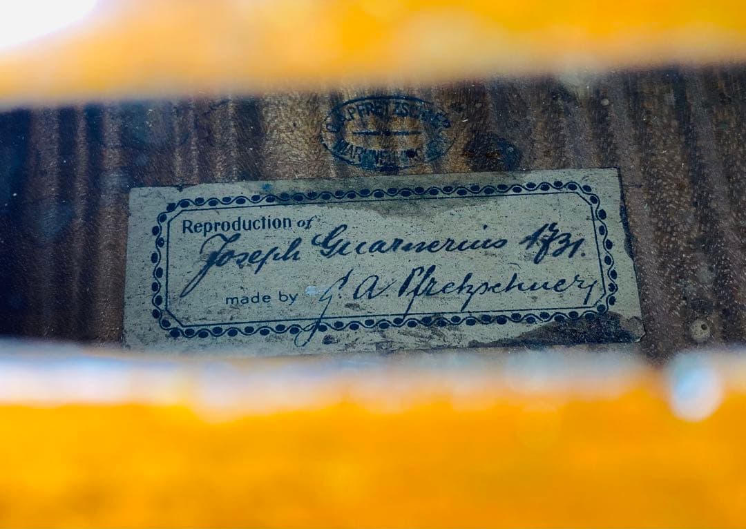 【ドイツオールドチェロ】フレッチナー　ガルネリコピー　弓2本　ハードケース