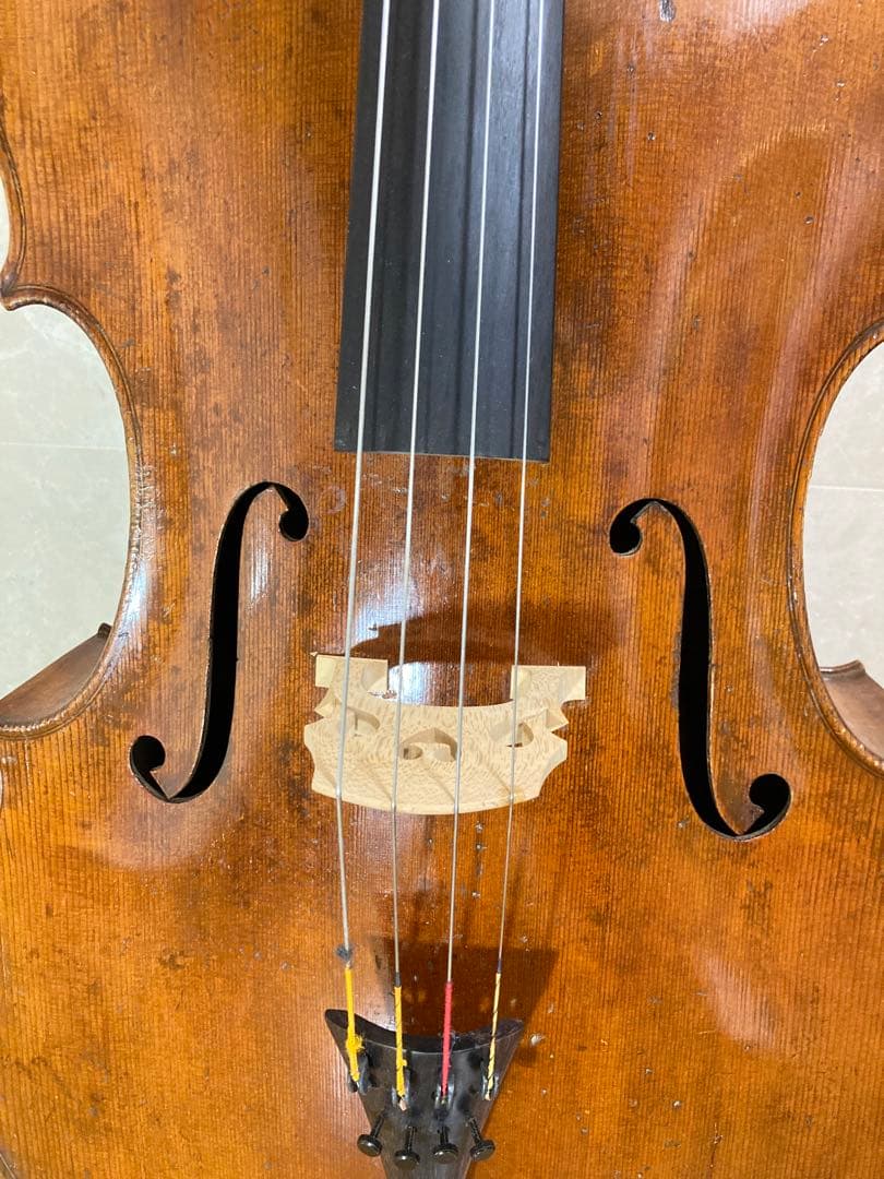 【ドイツオールドチェロ】フレッチナー　ガルネリコピー　弓2本　ハードケース