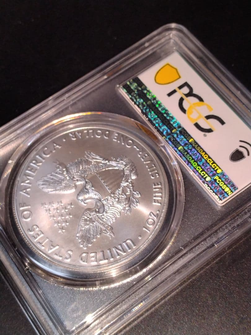 MS70 2021年 イーグル銀貨タイプ1 （緊急発行）フィラデルフィア 純銀