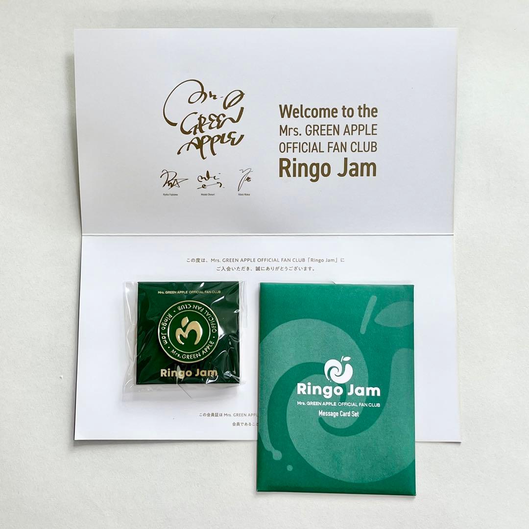 ミセス グリーンアップル 入会特典 フォトカード ピンバッジ ミセス